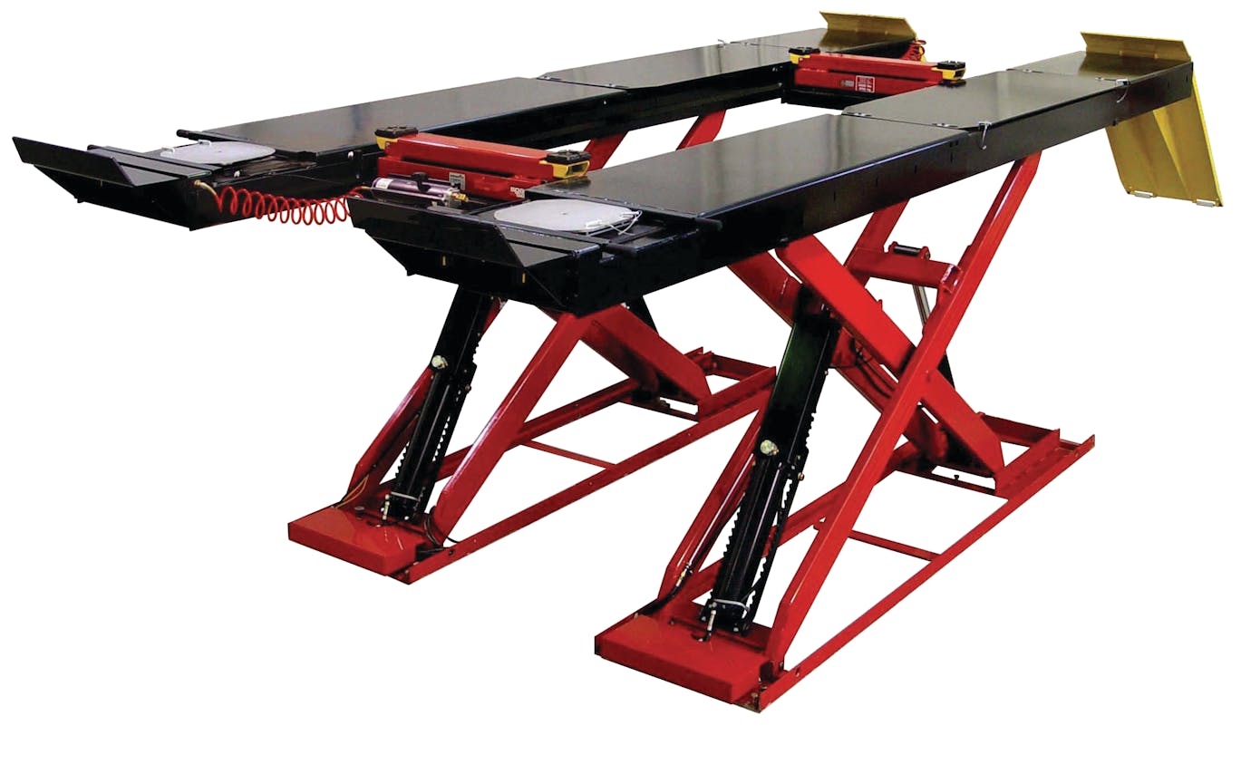 14,000pound capacity scissor alignment lift Fleet Maintenance
