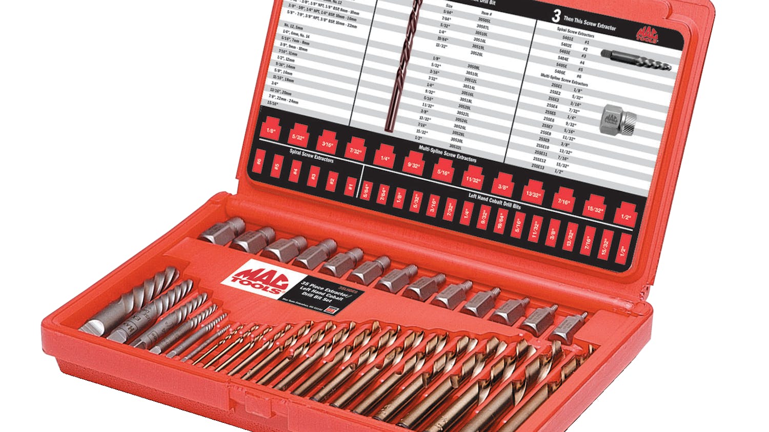 35-piece Master Extractor Set, No. SCEX35S | Fleet Maintenance