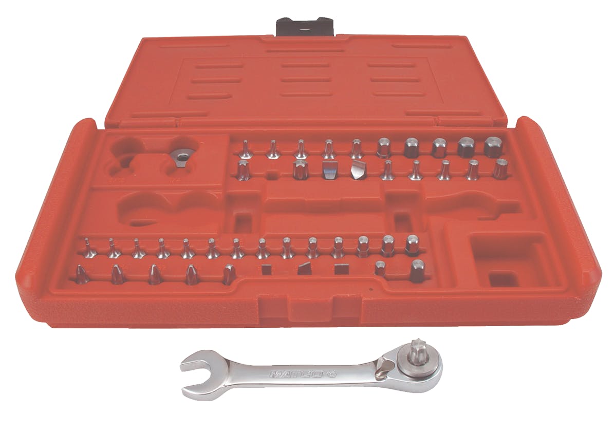 45piece Stubby Wrench Bit Set Fleet Maintenance