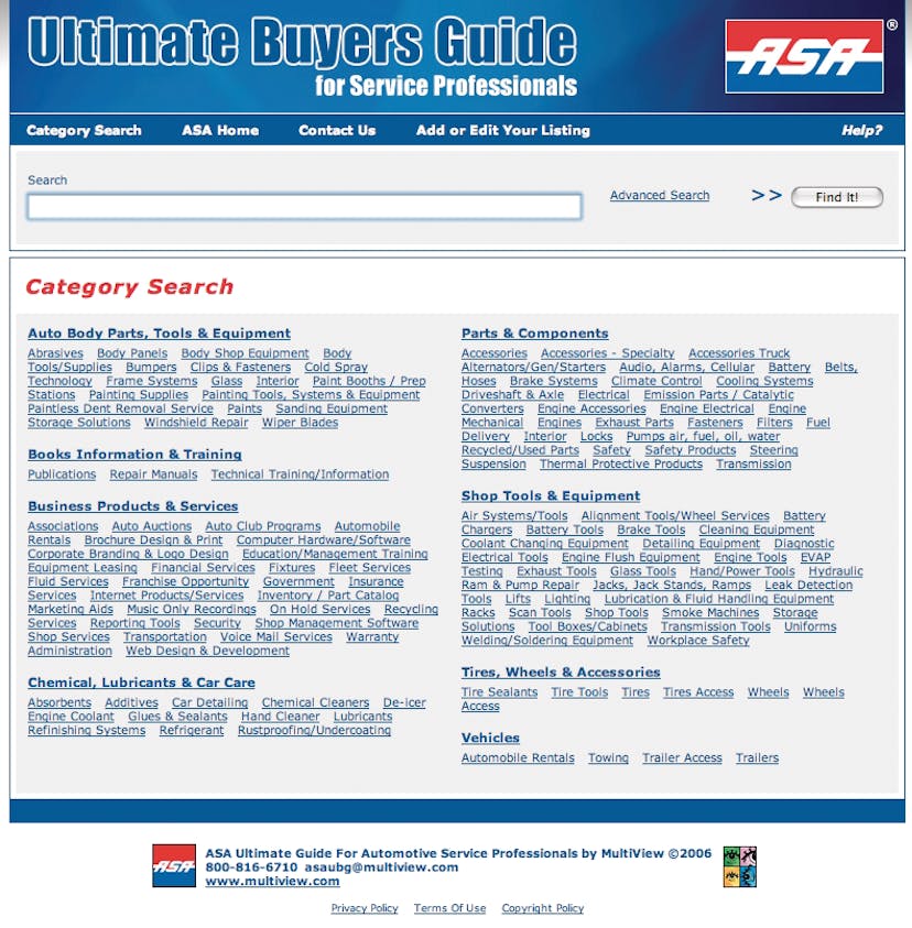 ASA's Ultimate Buyers Guide for Service Professionals Fleet Maintenance