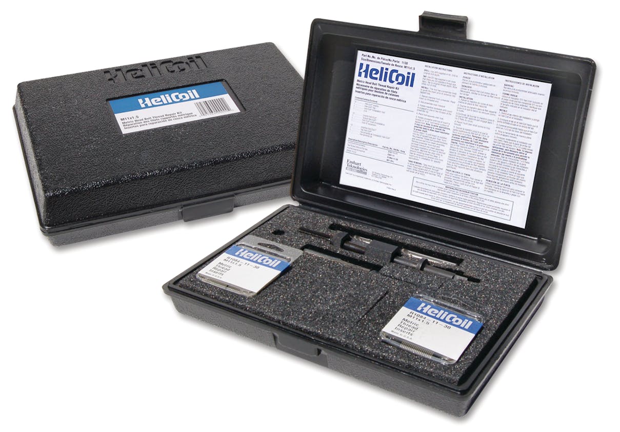 HeliCoil M11 x 1.5 Metric Head Bolt Thread Repair Kit Fleet Maintenance