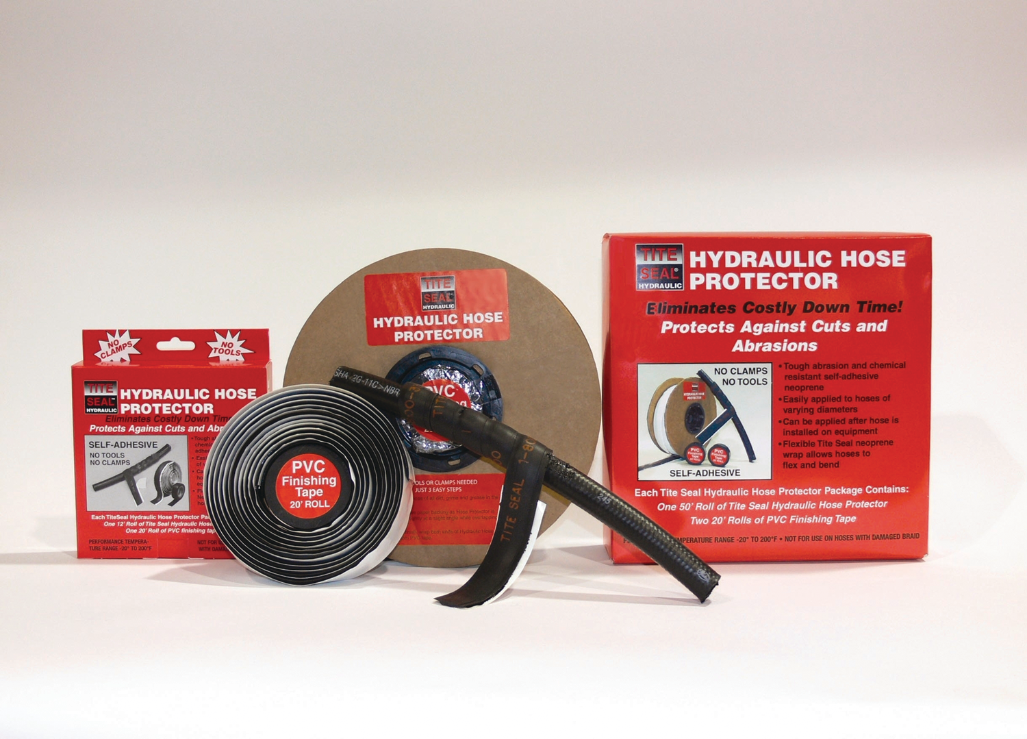 selfadhering Tite Seal Hydraulic Hose Protector Fleet Maintenance