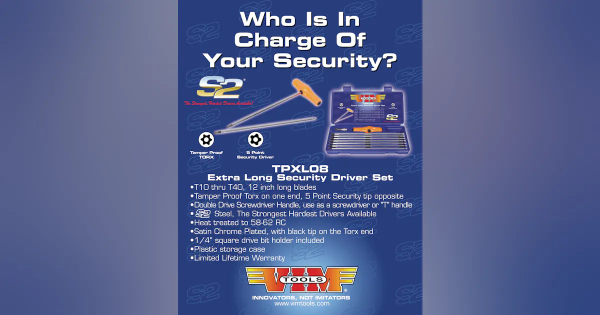 TPXL08 extra long security driver set | Fleet Maintenance