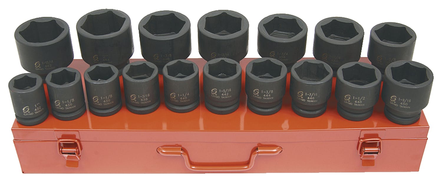 3/4" Dr. Heavy Duty SAE Impact Socket Set Fleet Maintenance