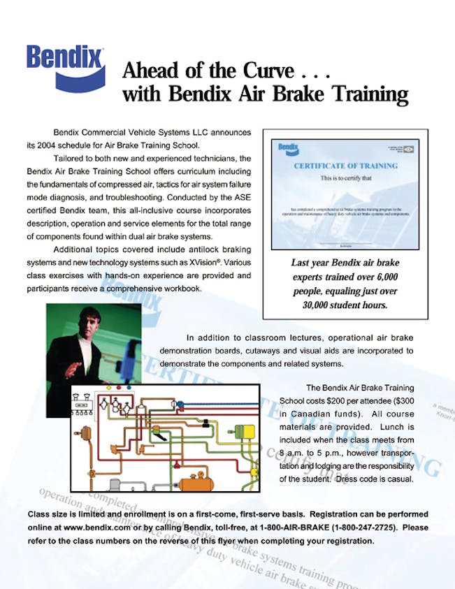 Bendix Air Brake Training School Fleet Maintenance