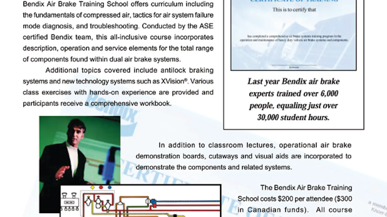 Bendix Air Brake Training School | Fleet Maintenance