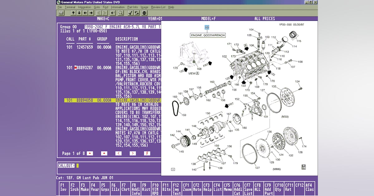 Electronic Parts Catalog Fleet Maintenance