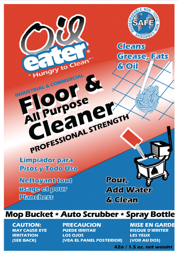 Oil Eater Floor & AllPurpose Cleaner pouches Fleet Maintenance