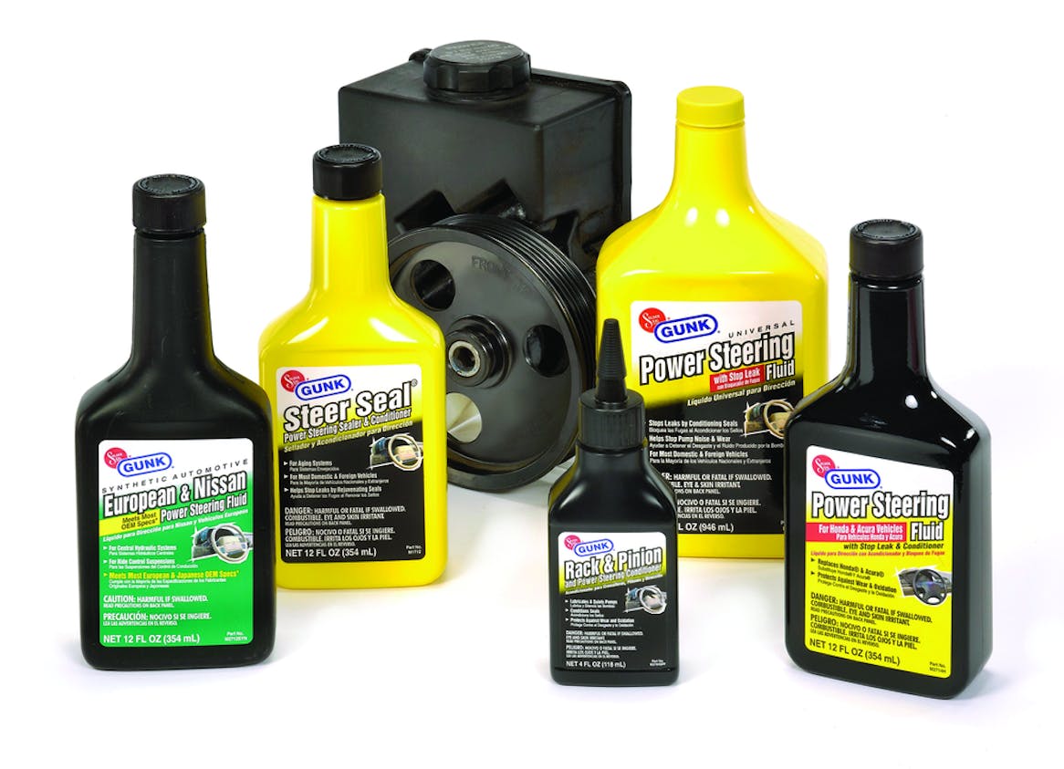 SolderSeal Gunk line of power steering fluids and additives Fleet