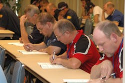 TMCSuperTech showcases a technician’s knowledge and skills with medium and heavy duty commercial vehicles through written and hands-on diagnostic and problem-solving tests and challenges. TMCSuperTech showcases a technician’s knowledge and skills with medium and heavy duty commercial vehicles through written and hands-on diagnostic and problem-solving tests and challenges.