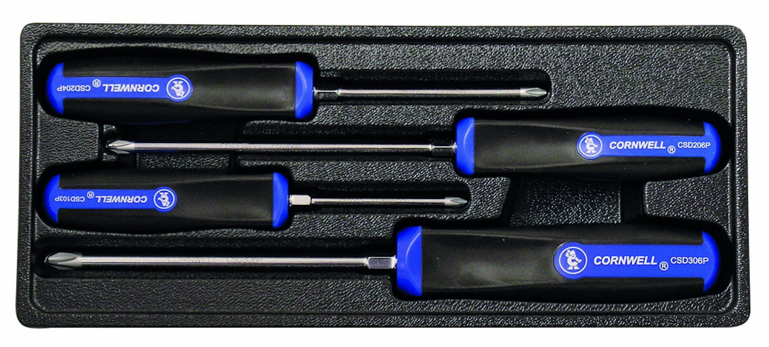 4pc. Screwdriver Set, No. CSD4S Fleet Maintenance