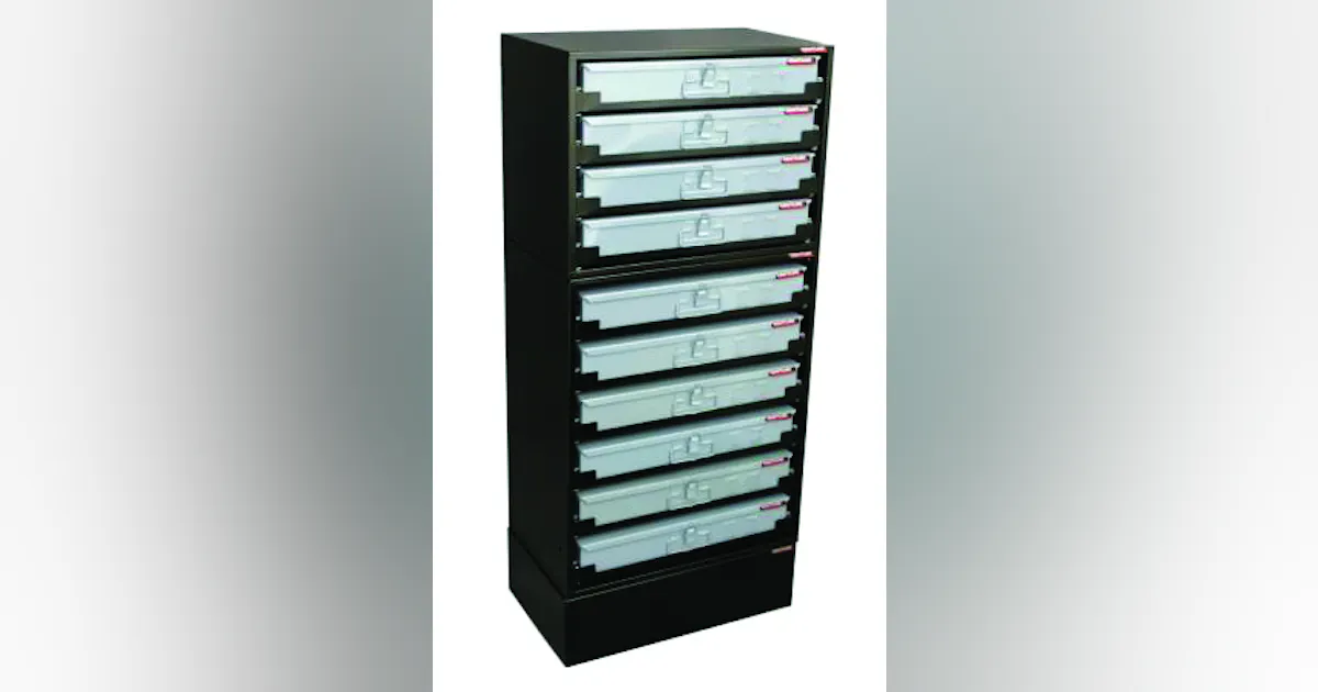 In Service Racks Ten Drawer Service Tray Rack System | Fleet Maintenance