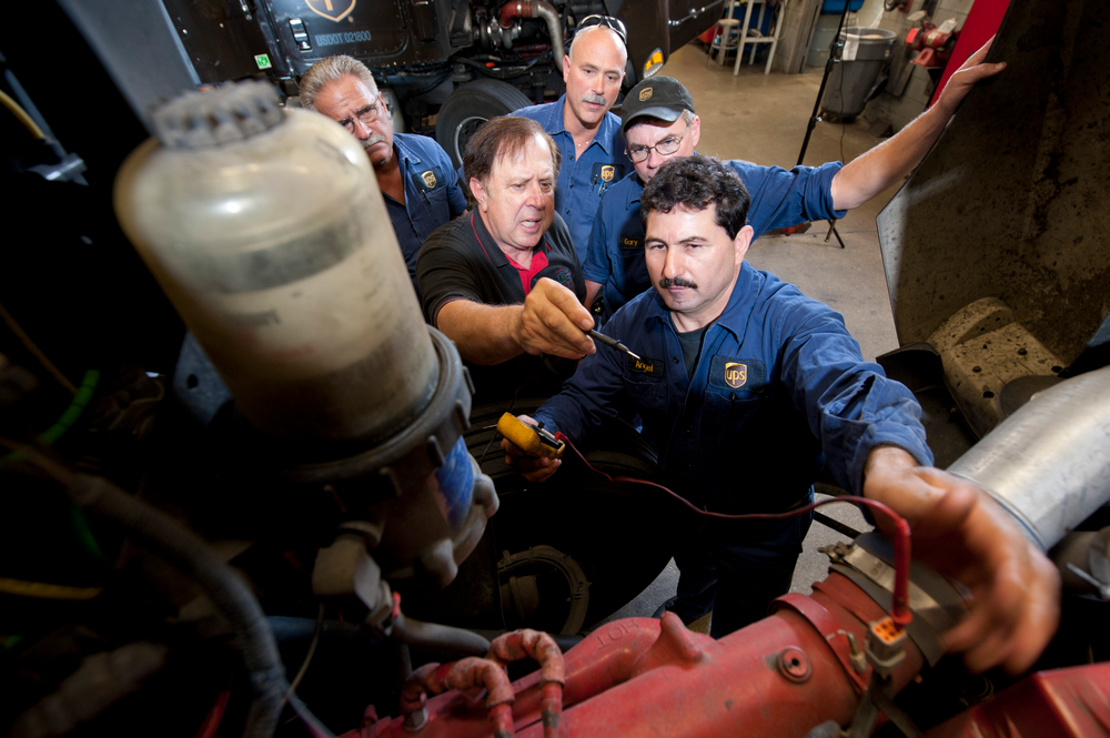 UPS does continual education and training for its technicians to help them keep their knowledge and skills up-to-date. This includes training on vehicle repairs and maintenance, as well as on shop test equipment.