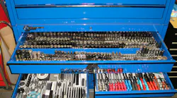 Most Organized, first place: John Galli, Mamaroneck Central Garage. Matco Pro Formance, roller cabinet and top chest. John says, each drawer is as organized as the ones seen in the photo.
