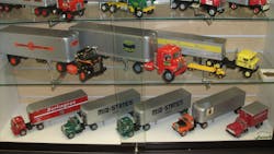 The ATHS has numerous cases filled with a wide variety of model trucks. The ATHS has numerous cases filled with a wide variety of model trucks.
