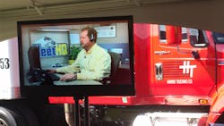 The simulation took attendees step-by-step through the process of a fleetHQ road service. The simulation took attendees step-by-step through the process of a fleetHQ road service.