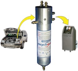 If you find sealer in the system, make sure your recycle machine is protected with a filter If you find sealer in the system, make sure your recycle machine is protected with a filter