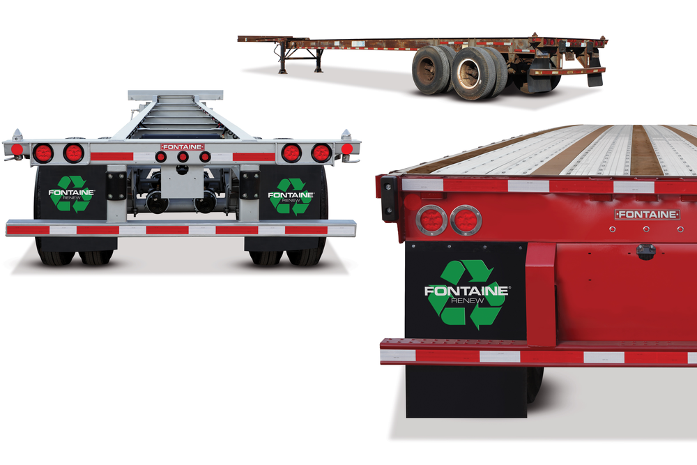 Fontaine Renew restores container chassis, dropdeck trailers and flatbed trailers to last as long as new but at a fraction of the cost.