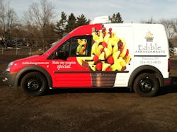 By switching to Ford Transit Connects, and collaborating with Thermo King and Sub Zero Insulation & Refrigeration Technologies to design a customized all-electric refrigeration environment specifically for the vans, Edible Arrangements gained a number of operational efficiencies. By switching to Ford Transit Connects, and collaborating with Thermo King and Sub Zero Insulation & Refrigeration Technologies to design a customized all-electric refrigeration environment specifically for the vans, Edible Arrangements gained a number of operational efficiencies.