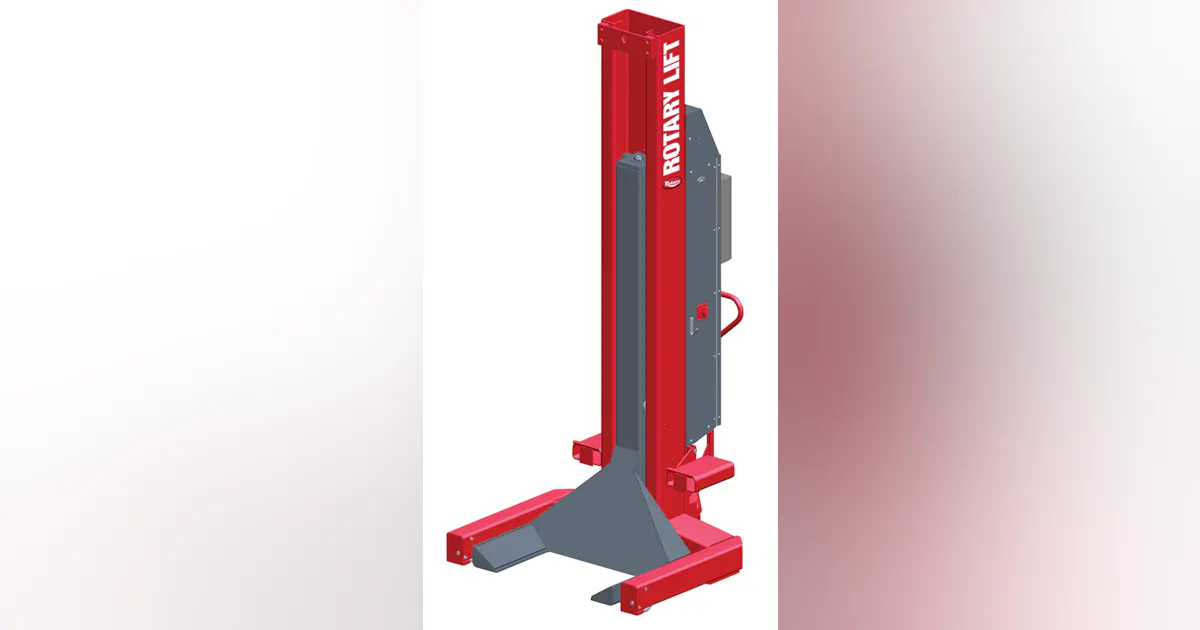 Operated Column Body Rotary Lift adds new operator-friendly mobile column lift to line ...