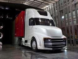 Freightliner Trucks’ forward-looking concept vehicle, the Revolution Innovation Truck, features the latest advancements in technology while offering day cab functionality and the flexibility of a sleeper. Freightliner Trucks’ forward-looking concept vehicle, the Revolution Innovation Truck, features the latest advancements in technology while offering day cab functionality and the flexibility of a sleeper.