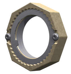 Hendrickson Precision240 two-piece spindle nut system. Hendrickson Precision240 two-piece spindle nut system.