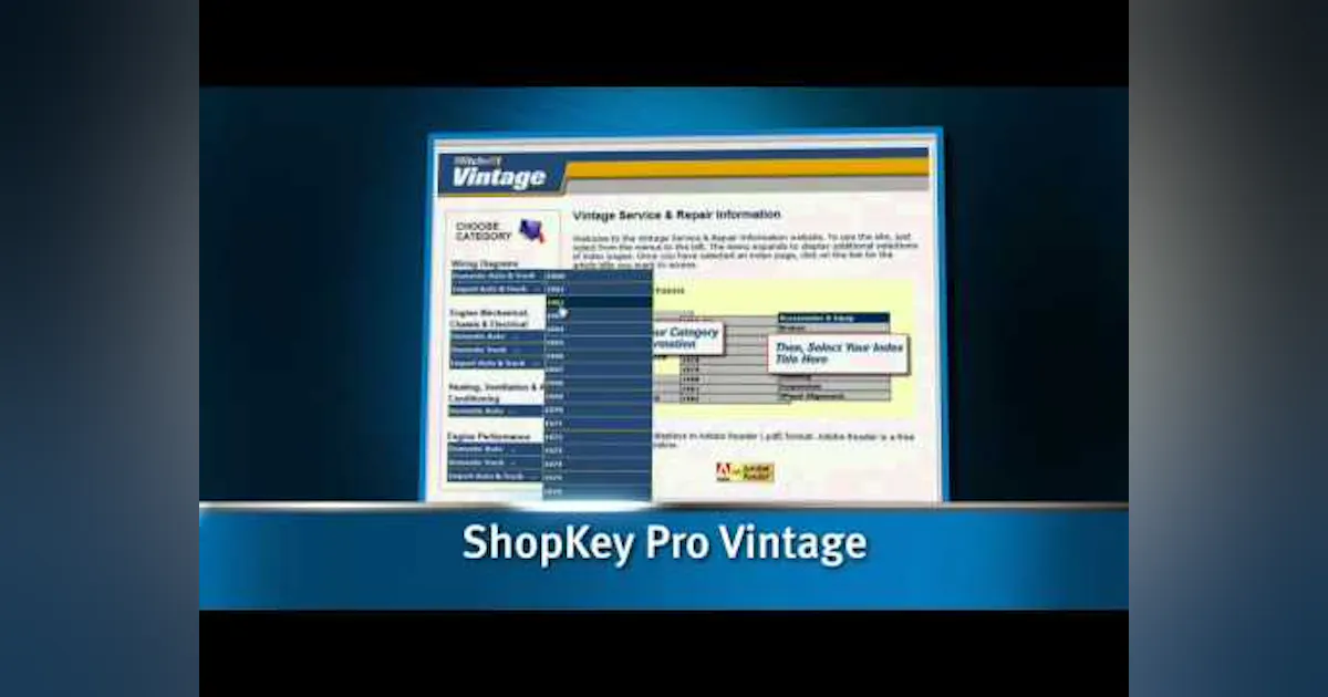 Shopkey ShopKey Pro Repair Information System | Fleet Maintenance