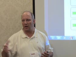 Mike Anderson of Collision Advice speaks to the spring meeting of the Truck frame and Axle Repair Association (TARA). Mike Anderson of Collision Advice speaks to the spring meeting of the Truck frame and Axle Repair Association (TARA).