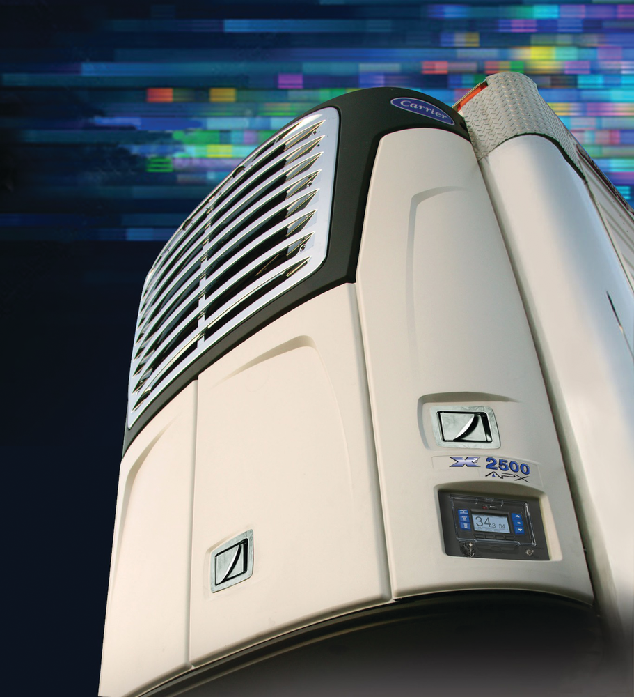 The APX 2500 trailer refrigeration unit from Carrier Transicold, one of two new units featuring the APX control system plus the industry&rsquo;s most comprehensive warranty.