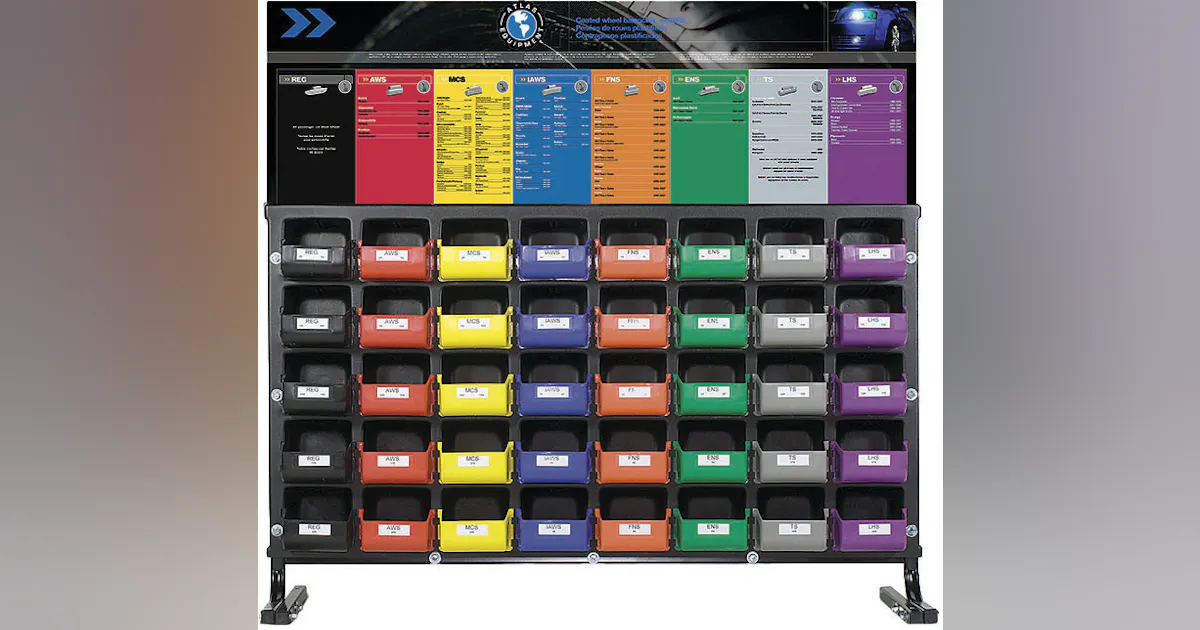 SteadyWeight Wall Mountable Wheel Weight Rack with Steel Weight Kit ...