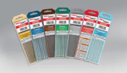With the addition of 2 percent lanthanated and zirconiated, Weldcraft now offers seven types of premium tungsten electrodes.