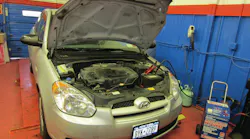 Fig. 2: A battery maintainer, not charger, should be on a vehicle at all times during a reflash. Check out the Associated Equipment Intellamatic battery charger, No. ESS6008MSK, at VehicleServicePros.com/10731899.
