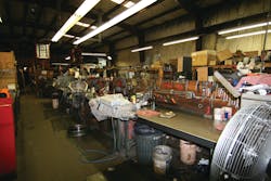 The shop is large and spacious, with lots of storage area. The shop is large and spacious, with lots of storage area.