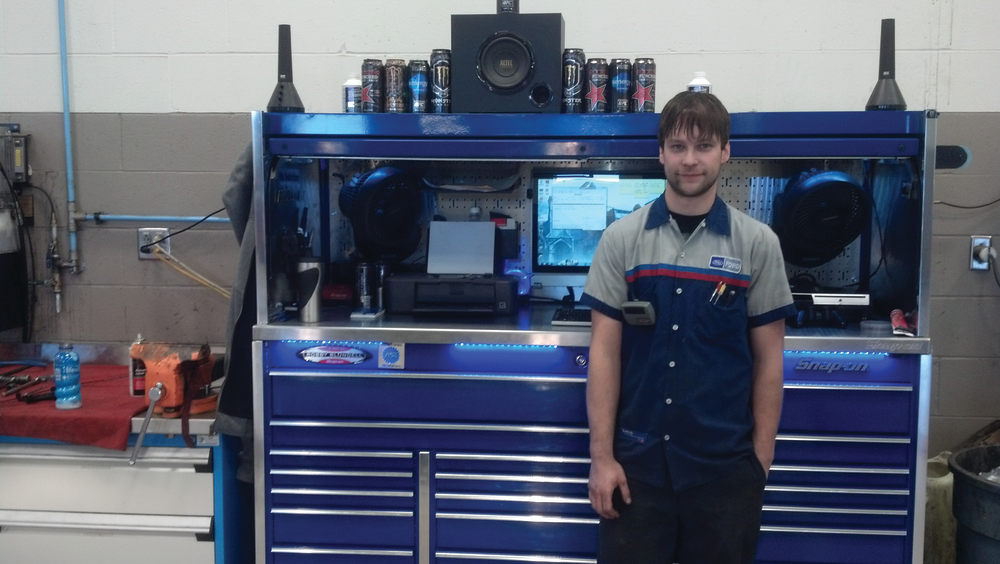 Robby Blundell and his Snap-on toolbox