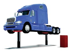 A high-pressure telescopic piston lift designed for ease of use and environmental containment, the Diamond Lift comes in configurations with a total lifting capacity of 64,000 or 96,000 pounds. A high-pressure telescopic piston lift designed for ease of use and environmental containment, the Diamond Lift comes in configurations with a total lifting capacity of 64,000 or 96,000 pounds.