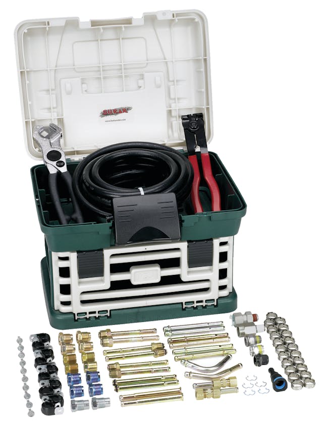Deluxe transmission / oil cooler line repair kit No. TR555 Fleet