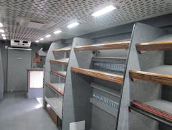 Different options for lighting and shelving layout. Different options for lighting and shelving layout.