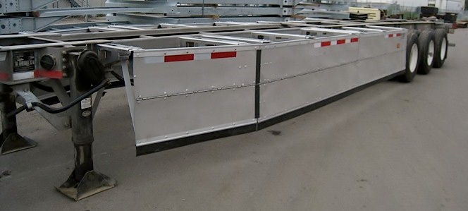 Aerofficient&rsquo;s new chassis fairings have been designed to withstand the rigors of intermodal transfer yard operations as well as extended highway driving.