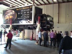 Stertil-Koni held a Demo Day at its U.S. headquarters in Stevensville, MD, to showcase it line of heavy duty vehicle lifts. Stertil-Koni held a Demo Day at its U.S. headquarters in Stevensville, MD, to showcase it line of heavy duty vehicle lifts.