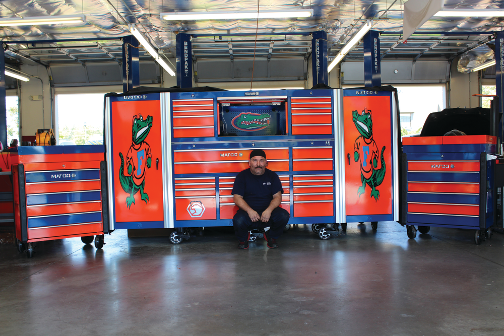 BigTime Boxes toolbox of William Tichenor, a Florida Gators fan's