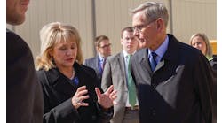 Governor Mary Fallin attending the opening of a CNG facility