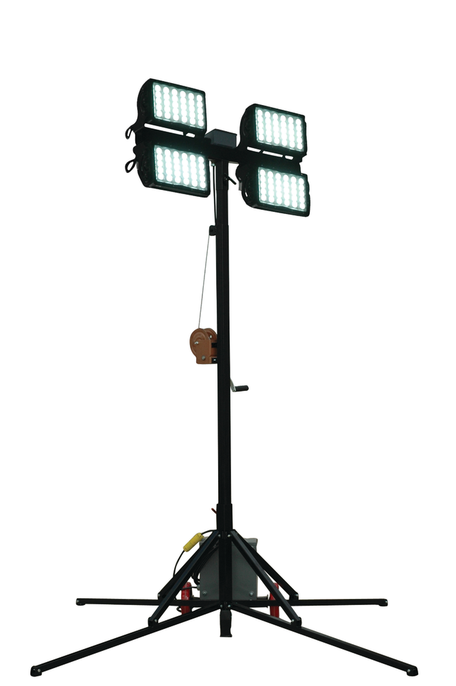 Quadpod Light Tower, No. WALTP-CU12-4X150W-LED