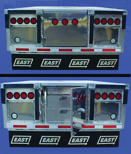 East improves optional integrated stairway for flatbed trailers