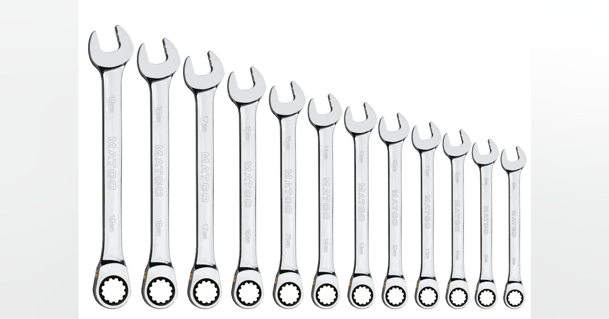 Matco Tools S9GRCM12 90 Tooth Combo Ratcheting Wrench Set Product