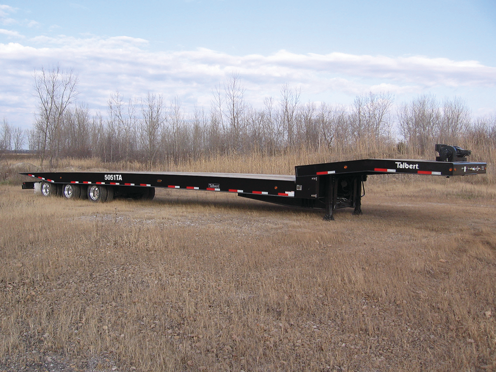 50-ton traveling axle trailer shown at American Towman Exposition