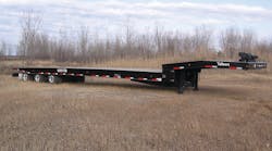 50-ton traveling axle trailer shown at American Towman Exposition