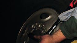 Figure 7: Using a torque wrench on every wheel that leaves that comes off the car equals zero comebacks. Some torque wrenches, like the Mountz PRO, have both metric and standard measurements make it quicker for the technician to tighten the fasteners without using a conversion chart. For more information on the Mountz Pro check out www.VehicleServicePros.com/10914907. Figure 7: Using a torque wrench on every wheel that leaves that comes off the car equals zero comebacks. Some torque wrenches, like the Mountz PRO, have both metric and standard measurements make it quicker for the technician to tighten the fasteners without using a conversion chart. For more information on the Mountz Pro check out www.VehicleServicePros.com/10914907.
