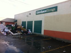 Distributor Dan Miller could not get into his storage building for three weeks due to the flooding. Distributor Dan Miller could not get into his storage building for three weeks due to the flooding.