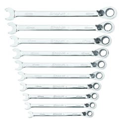 10-piece ratcheting open end box wrench set, No. SRXRM710 10-piece ratcheting open end box wrench set, No. SRXRM710