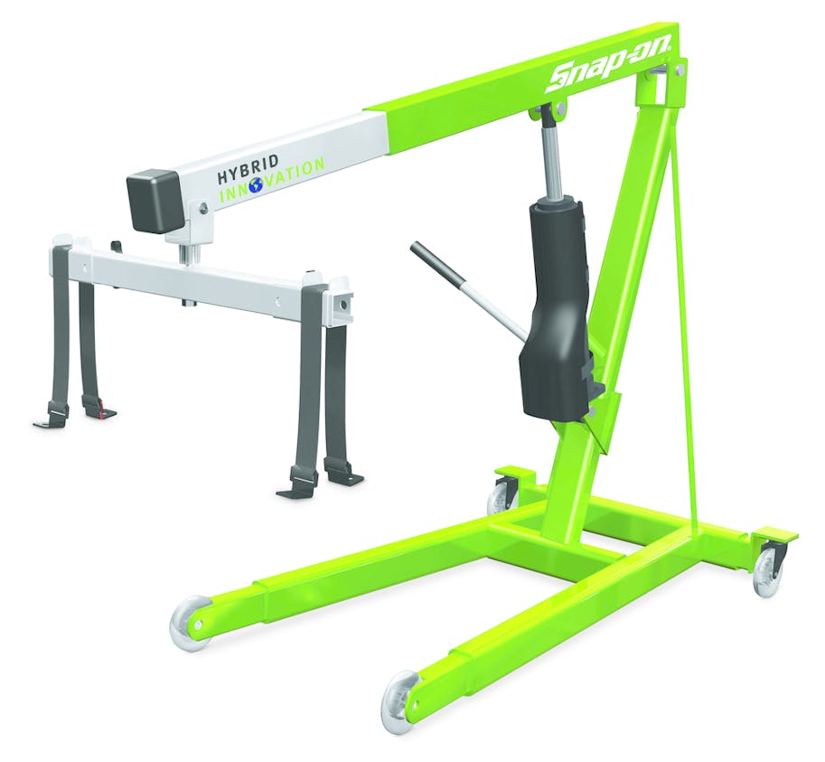 Hybrid battery lift, No. YA785 Fleet Maintenance